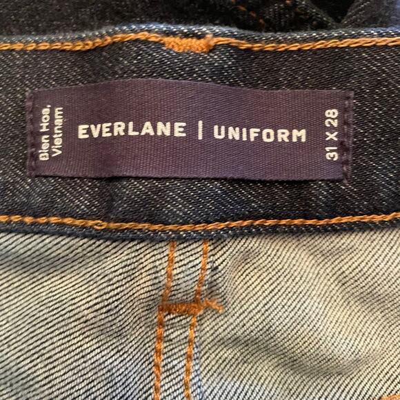 Everlane Dark Indigo The Slim Fit Jeans Size 31/28 - Picture 7 of 12